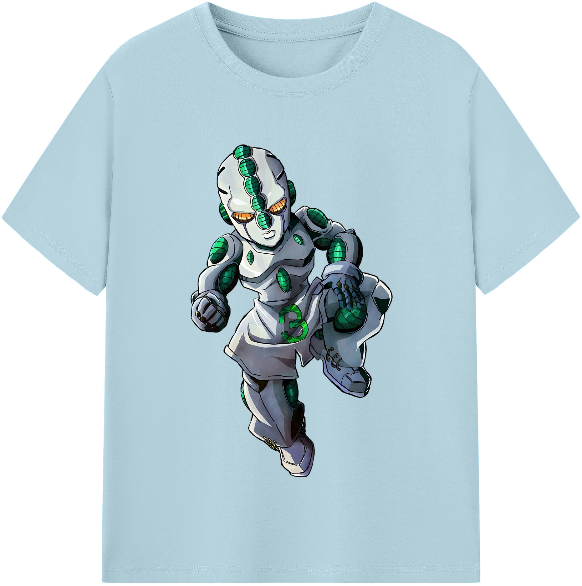（画像用） ジョジョの奇妙な冒険 広瀨康一 JoJo's Bizarre Adventure Hirose Koichi 綿100％半袖Tシャツ（フロントプリント）